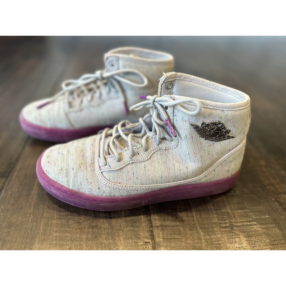 Nike Air Jordan Jasmine GG Wolf Grey Purple Dusk Silver 768927 008 Sz 7y